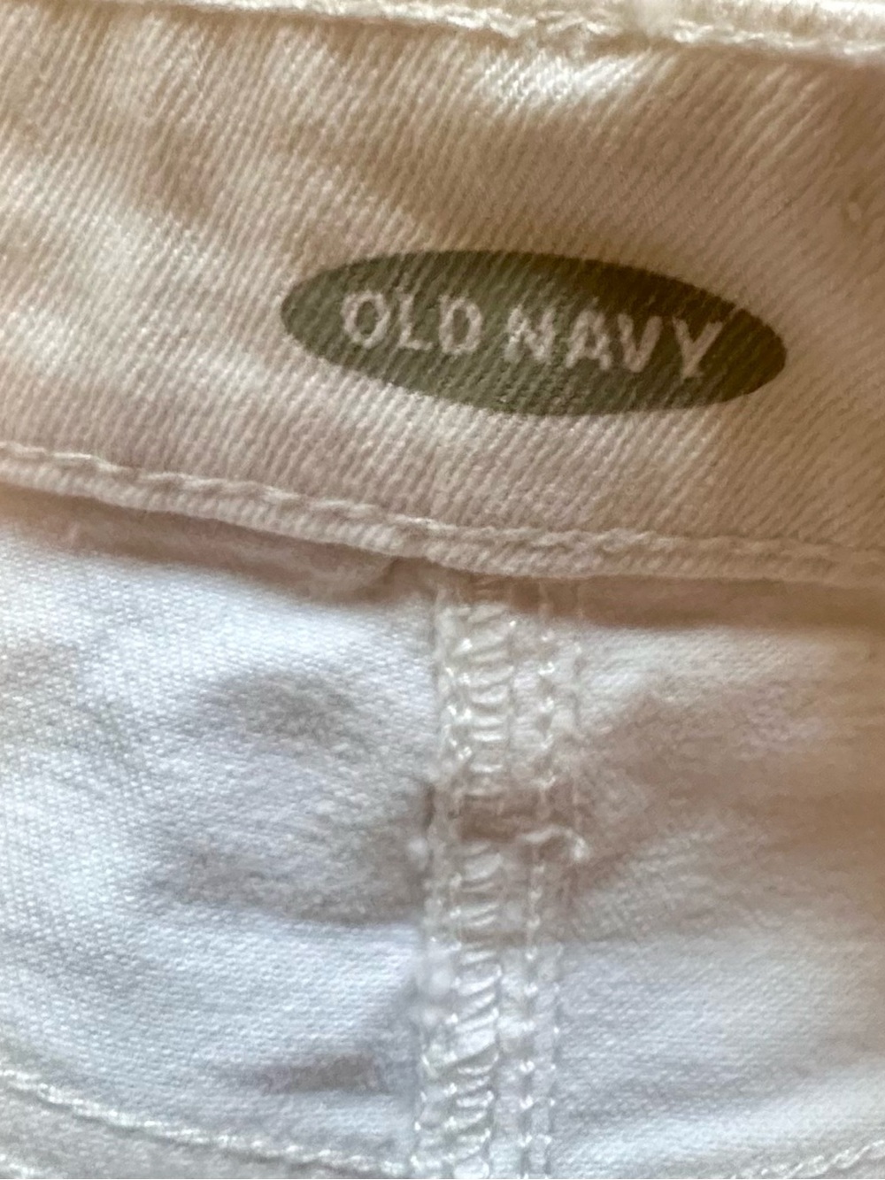 Women's White Denim Mini Skirt - Raw Hem - Size 4 - Picture 2 of 4